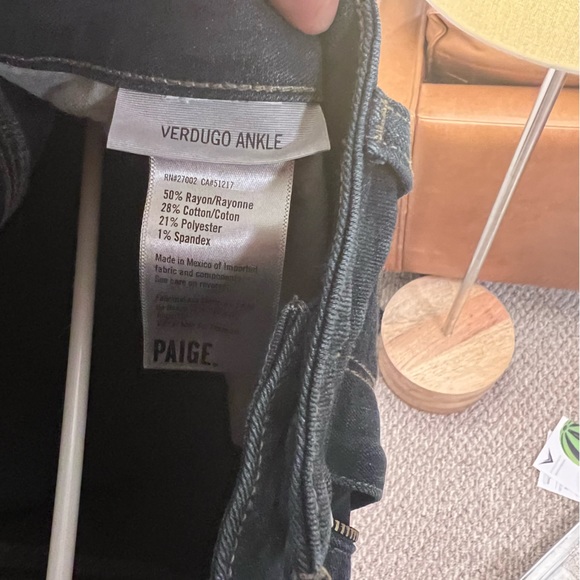 Paige Dark Denim Jeans, Verdugo Ankle - Picture 4 of 7